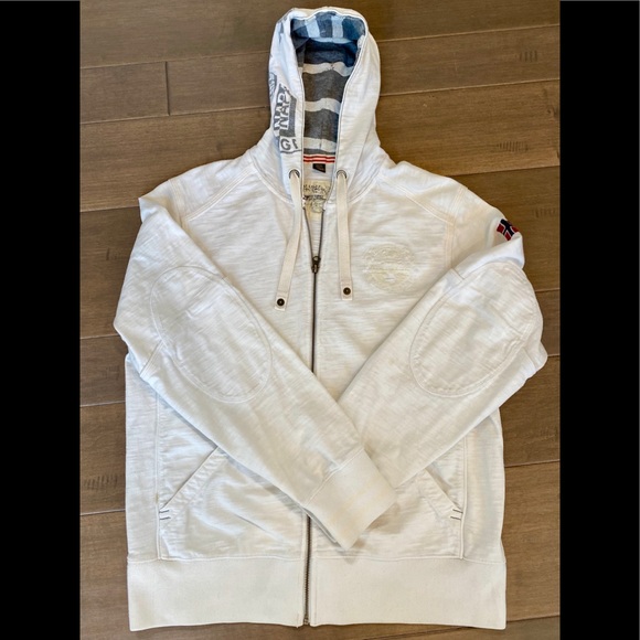 Napapijri Other - NAPAPIJRI Zip Up Cream Hoodie